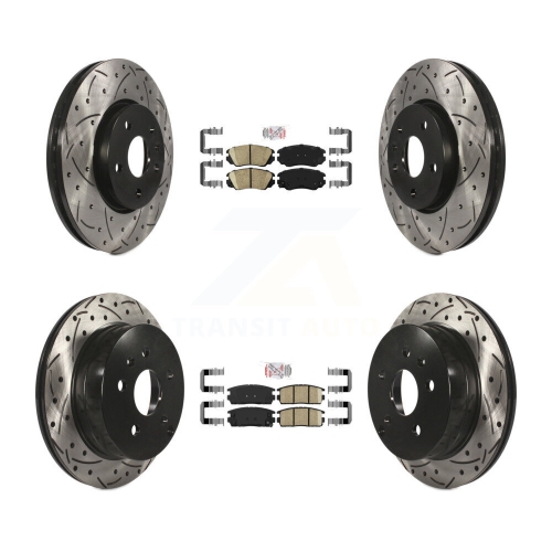 Image 1 de 10.. Disques de frein à disque à fente pour perceuse à patin en céramique à l'avant pour Chevrolet Equinox GMC terrain KDA-100784