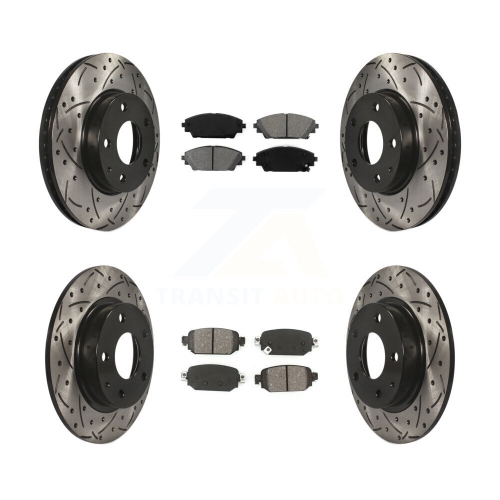 Image 1 de 10.. Jeu de plaquettes semi-métalliques pour disque de frein à fente de perceuse arrière avant pour Mazda CX-3 FWD KDS-100840 2019-2022