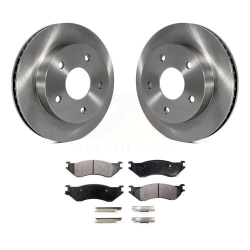 Image 1 of 10.. Front Disc Brake Rotors And Ceramic Pads Kit For 2000-2001 Dodge Ram 1500 RWD K8T-100200