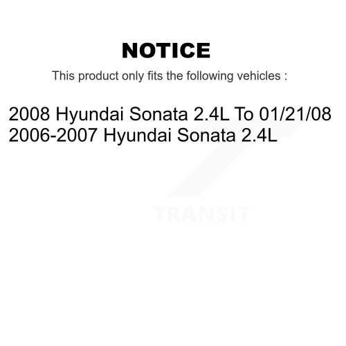 Plaquettes en céramique à l'avant et disques de frein enduits pour Hyundai Sonata 2,4&nbsp;L KGA-104960