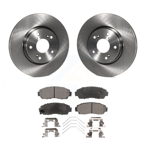 Image 1 of 10.. Front Disc Brake Rotors And Ceramic Pads Kit For Honda CR-V K8T-104144