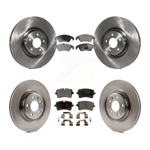Image 1 de 10.. Disques de frein avant arrière semi-métalliques pour Audi A6 avec rotor 356&nbsp;mm diamètre K8F-101425