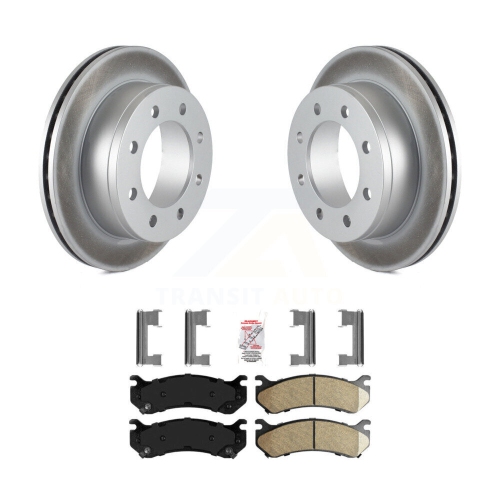 Image 1 de 10.. Ensemble de plaquettes en céramique pour disques de frein arrière pour Chevrolet GMC Sierra 2500 HD Silverado 3500 XL KGA-103905