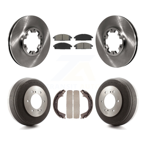 Ensemble de tambours semi-métalliques de plaquettes de frein avant arrière pour Nissan Pathfinder INFINITI QX4 K8S-103336