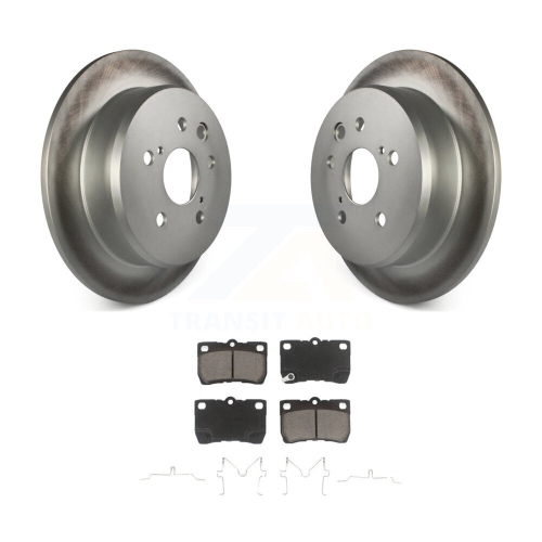 Rear Coated Disc Brake Rotors And Ceramic Pads Kit For Lexus IS250 KGC-101622