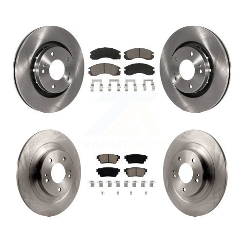 Front Rear Disc Brake Rotors And Ceramic Pads Kit For Mitsubishi Outlander PHEV K8C-103151