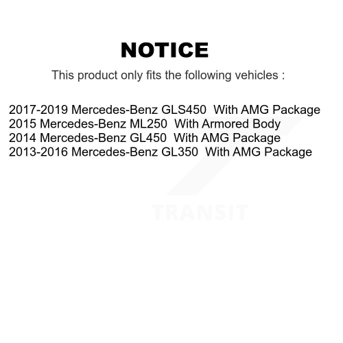 Front Rear Coated Brake Rotors Semi-Metallic Pad Kit For Mercedes-Benz GL350 GLS450 GL450 KGS-102348