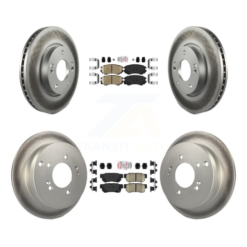 Image 1 de 10.. Plaquettes en céramique à l'avant et ensemble de disques de frein à disque enduits pour Hyundai Tucson Kia Sportage KGA-102814