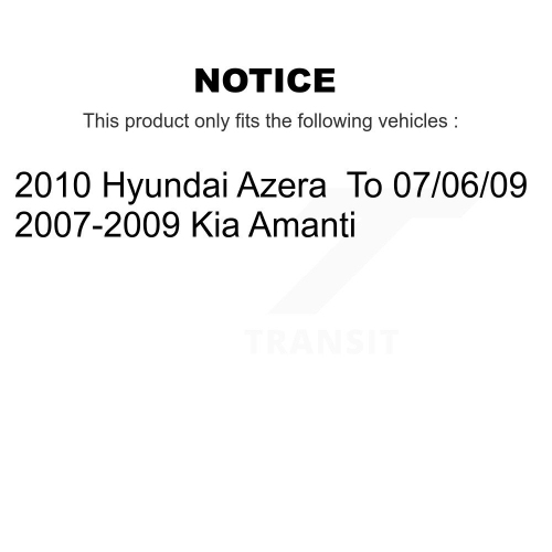 Front Rear Disc Brake Rotors And Semi-Metallic Pads Kit For Kia Amanti Hyundai Azera K8S-101234