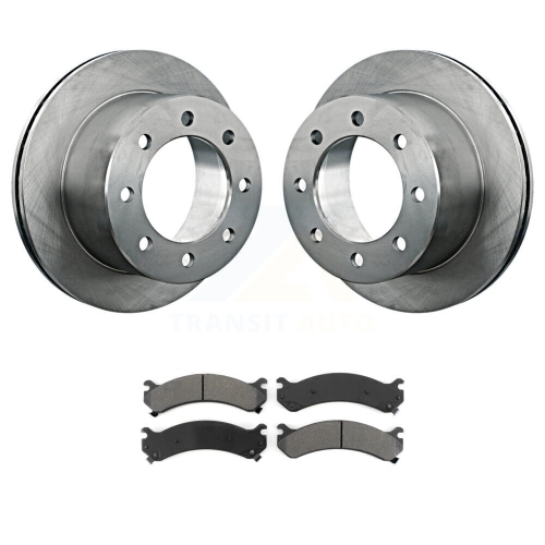Rear Brake Rotor Semi-Metallic Pad Kit For Chevrolet GMC Silverado 3500 Sierra HD Classic K8S-101529