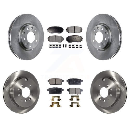Front Rear Disc Brake Rotors And Ceramic Pads Kit For Mazda CX-7 Ford Edge Lincoln MKX K8T-101403