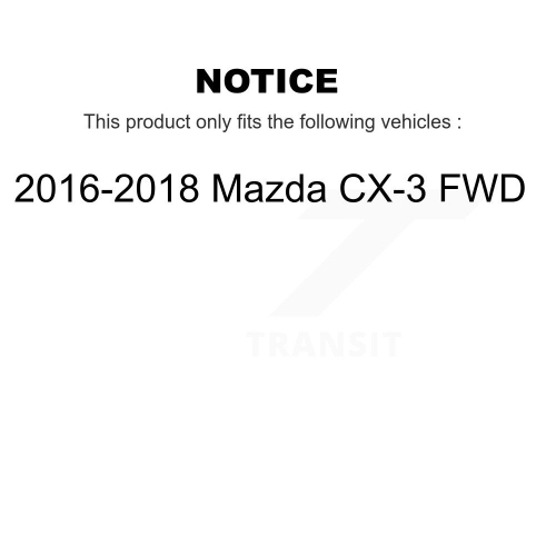 Plaquettes de frein avant arrière en céramique et disques de frein pour Mazda CX-3 2016-2018 à TA K-8&nbsp;A-102325