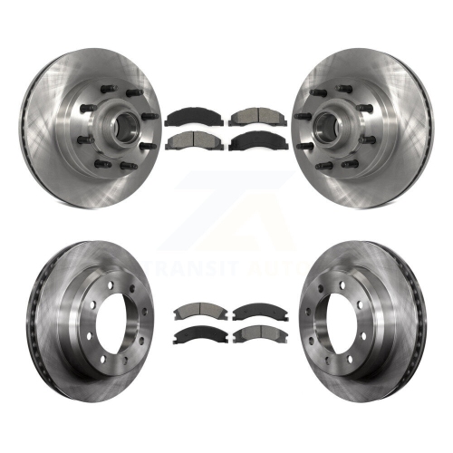 Disque de frein arrière avant et plaquettes semi-métalliques pour Ford E-350 Super Duty E-250 E-150 K8S-103102