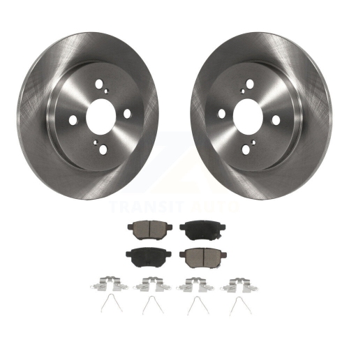 Image 1 de 10.. Disques de frein arrière et plaquettes en céramique pour Toyota Yaris 2012-2018 K8C-101901