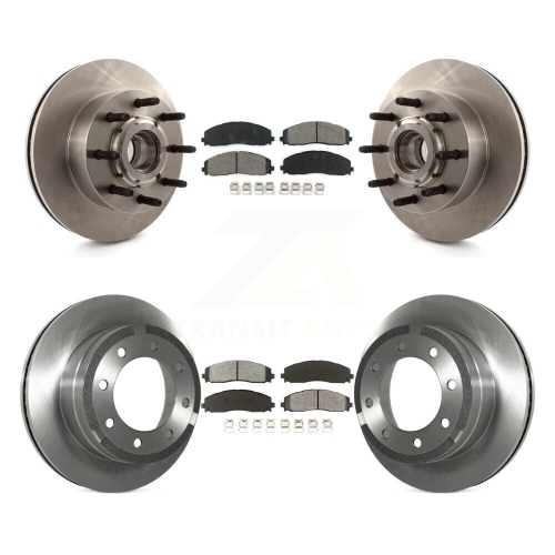 Disques de frein à disque arrière avant et plaquettes semi-métalliques pour Ford F-350 Super Duty K8S-103101