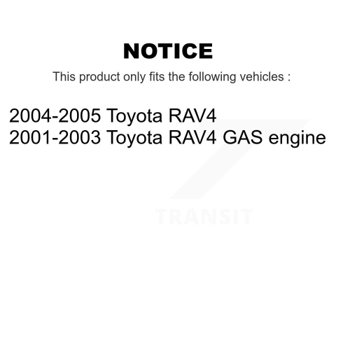 Disques de frein avant et plaquettes semi-métalliques pour Toyota RAV4 K8F-100348