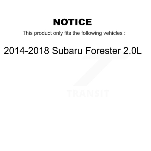 Disques de frein à disque arrière avant et plaquettes en céramique pour Subaru Forester 2,0 L K8T-101308 2014-2018