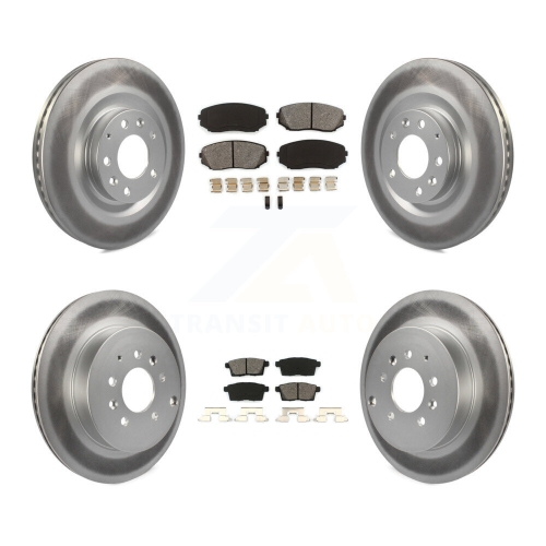 Disques de frein à disque recouverts à l'avant et plaquettes semi-métalliques pour Mazda CX-9 KGS-100983 2007-2015