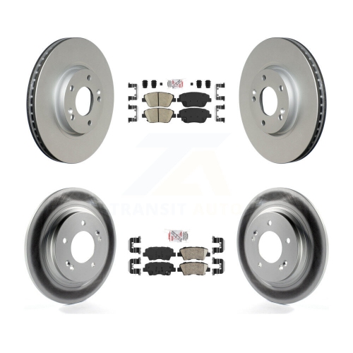 Plaquettes en céramique à l'avant et disques de frein enduits pour Hyundai Sonata KGA-105103