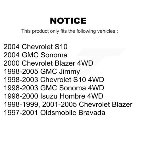 Front Coated Brake Rotors Ceramic Pad Kit For Chevrolet GMC Blazer S10 Jimmy Sonoma Isuzu KGA-100801