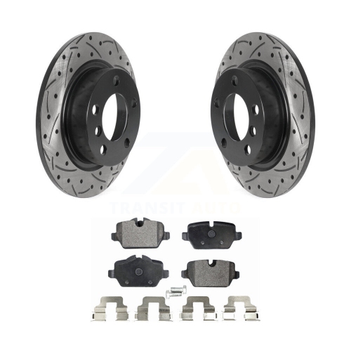 Plaquettes de frein à disque à fente pour perceuse à finition arrière pour Mini Cooper Countryman Paceman KDT-100945