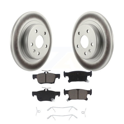 Rear Coated Brake Rotor Ceramic Pad Kit For Buick Envision With 315mm Diameter KGC-101695