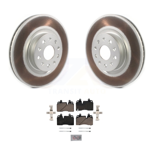 Disques de frein à disque enduits à l'avant et plaquettes en céramique pour Cadillac CT6 KGA-104593