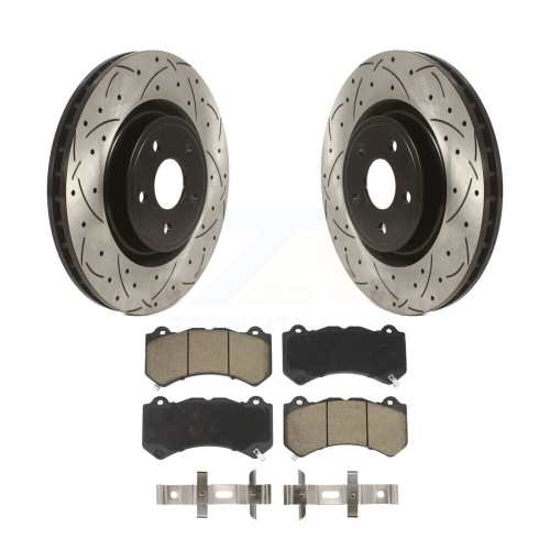 Kit de plaquettes en céramique pour disque de frein à fente foré à l'avant pour Jeep Grand Cherokee Dodge Durango KDC-100034
