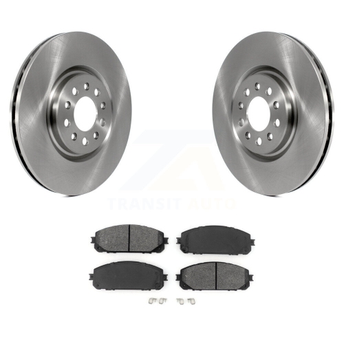 Image 1 of 10.. Front Brake Rotors Semi-Metallic Pad Kit For Jeep Cherokee With Dual Piston Caliper K8S-102836