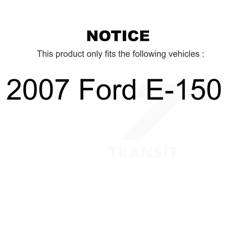 Moyeu de disque de frein avant enduit et plaquettes en céramique pour Ford E-150 KGT-100569 2007