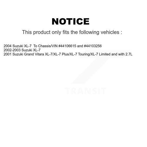 Front Rear Disc Brake Rotors Ceramic Pads And Drum Kit For Suzuki XL-7 Grand Vitara K8T-103617