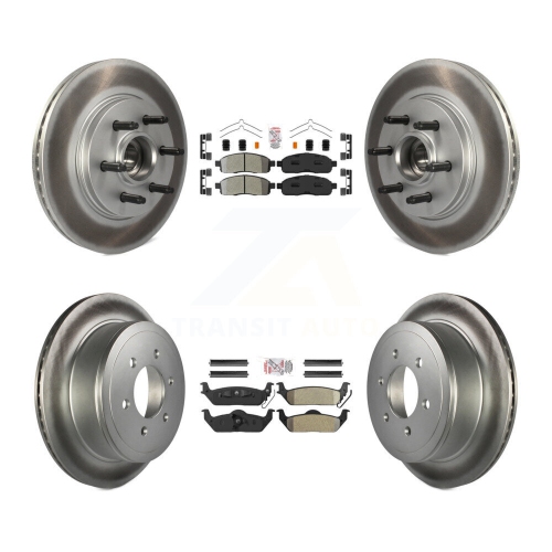 Ensemble de disques de frein à disque à revêtement semi-métallique à l'avant pour Ford F-150 Lincoln Mark LT à propulsion KGA-105534