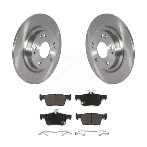 Rear Disc Brake Rotors And Semi-Metallic Pads Kit For Honda Civic K8F-102807