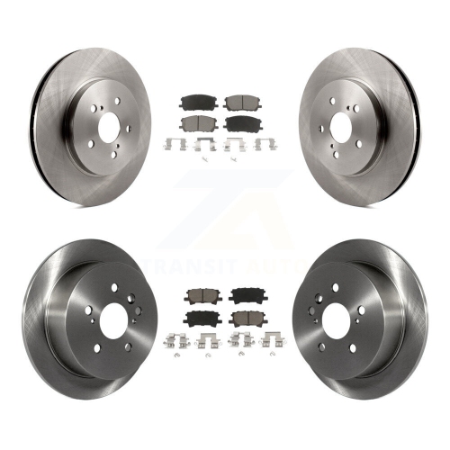 Front Rear Brake Rotor And Ceramic Pad Kit For Lexus RX350 RX330 Toyota Highlander RX400h K8C-101015