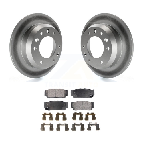 Rear Coat Brake Rotors Semi-Metallic Pad Kit For Hyundai Entourage Kia Sedona To 04/27/06 KGF-101438
