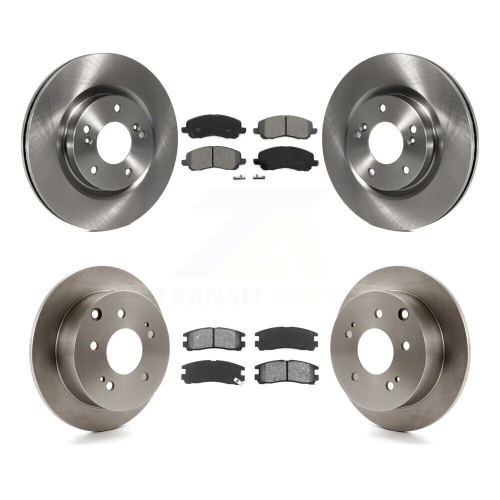 Image 1 of 10.. Front Rear Disc Brake Rotors And Semi-Metallic Pads Kit For Mitsubishi Eclipse Galant K8S-101296