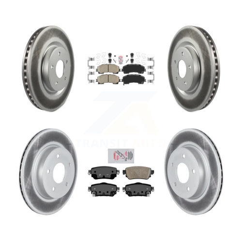 Ensemble de disques de frein avant à revêtement en céramique pour Nissan Rogue avec frein de stationnement électrique KGA-105200