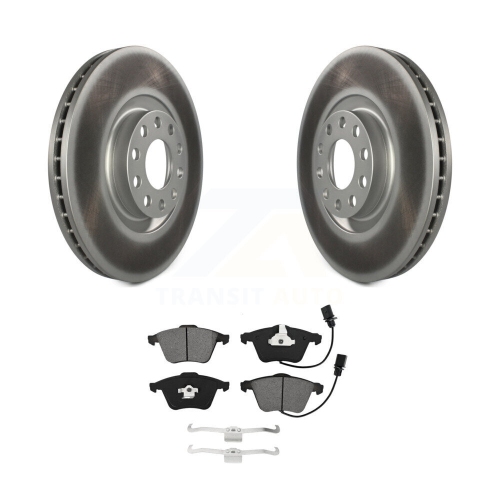 Front Coated Disc Brake Rotors And Semi-Metallic Pads Kit For Audi A4 Quattro KGS-101913