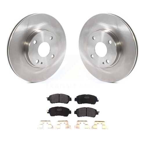 Image 1 of 10.. Front Disc Brake Rotors And Semi-Metallic Pads Kit For Toyota Yaris iA Scion K8F-102674