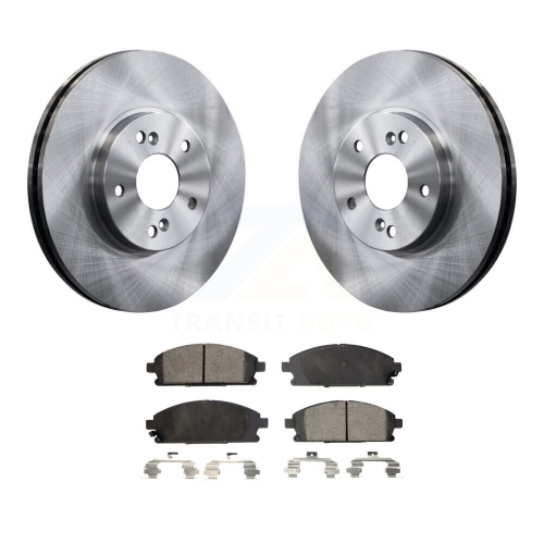 Front Disc Brake Rotors And Semi-Metallic Pads Kit For 2003-2006 Acura MDX K8F-100317