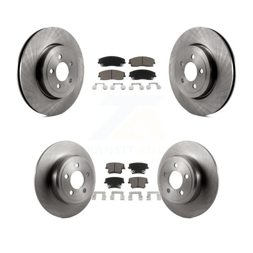 Plaquettes de frein arrière avant en céramique pour Dodge charger avec rotor 345&nbsp;mm diamètre K8C-103117