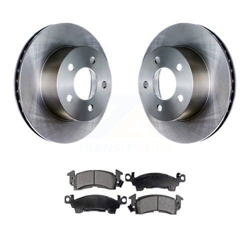 Front Disc Brake Rotor Ceramic Pad Kit For 1991 Jeep Grand Wagoneer 3.203" Overall Height K8T-100181