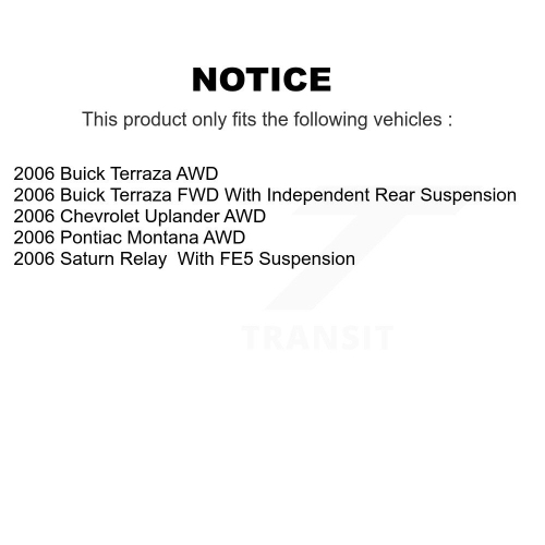 Ensemble de plaquettes semi-métalliques pour disque de frein arrière Montana Chevrolet Uplander Buick Relay K8S-101555 de Pontiac