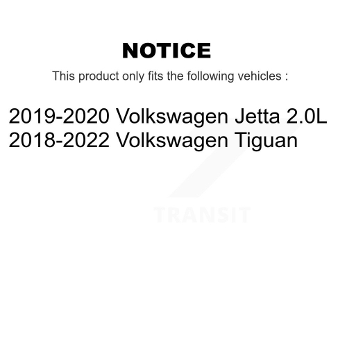 Disques de frein à disque et plaquettes en céramique à revêtement arrière pour Volkswagen Tiguan Jetta KGC-101327