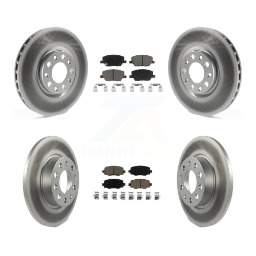 Disques de frein à disque et plaquettes de céramique à revêtement arrière avant pour Jeep Renegade Fiat 500X KGC-100971