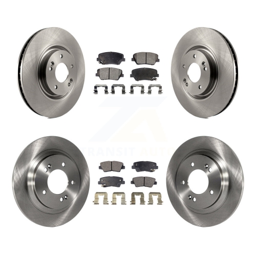 Front Rear Disc Brake Rotors And Ceramic Pads Kit For 2016-2017 Hyundai Azera Limited K8T-101538