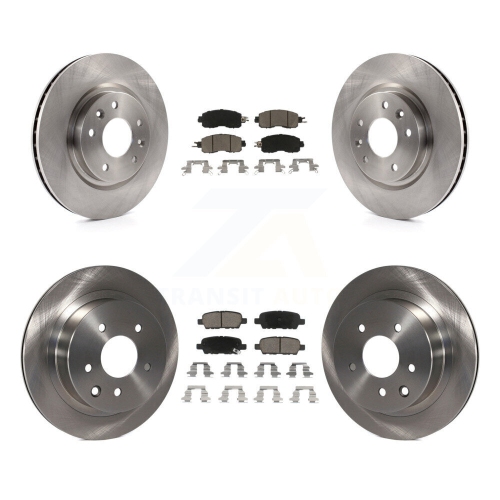 Front Rear Disc Brake Rotors And Ceramic Pads Kit For Nissan LEAF K8C-100939