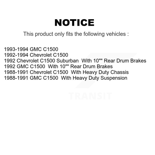 Moyeu de disque de frein avant et ensemble de plaquettes en céramique pour Chevrolet GMC Suburban K8T-100764 C1500