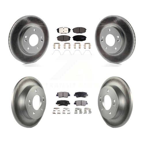 Disques de frein à disque et plaquettes en céramique gainés à l'avant pour Kia Soul KGT-102414 2014-2016