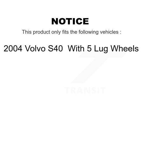Ensemble de disques de frein avant arrière et plaquettes en céramique pour Volvo S40 K8T-104262